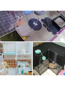 1 Piece Diy Pet Cage Parts, Including Pet Fences, Square Iron Mesh, Ladders, Partitions, And Cages Suitable For Homemade Cats, Dogs, Rabbits, - Multicolor - View 6