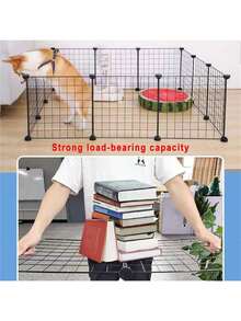 1 Piece Diy Pet Cage Parts, Including Pet Fences, Square Iron Mesh, Ladders, Partitions, And Cages Suitable For Homemade Cats, Dogs, Rabbits, - Multicolor - View 7