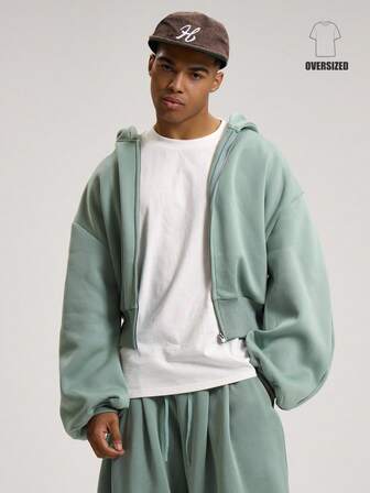 Musero Zip Through Oversized Long Sleeve Hooded Jumper Minimal Style Branding Co Ord Sweater Jacket Only Autumn Winter Essentials