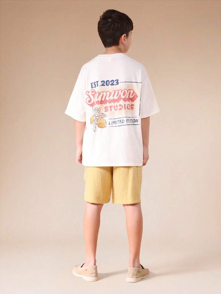 Oversized T-Shirt With Cargo Shorts Set