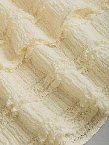 Sweetra Sexy Outfit - Cold-Shoulder Top + Peplum Mini Skirt - Yellow - View 6