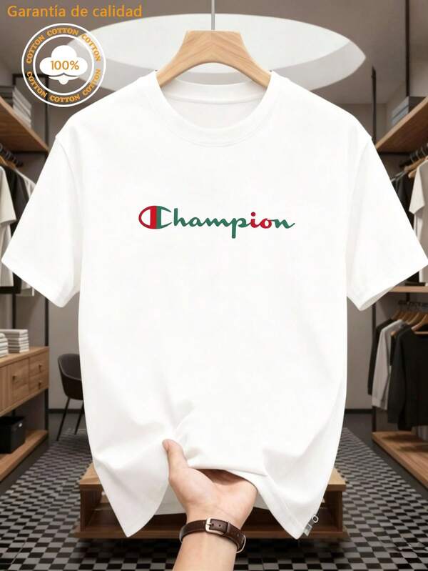 100% cotton camisas  playera de hombre gym sudaderas ropa de hombre Cuello redondo de manga corta conjunto de hombre playa verano playeras de mujer Animación regalos para hombre México envío nacional