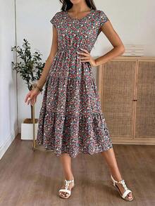 EMERY ROSE 女士休闲碎花度假连衣裙 - 彩色 - 查看 8