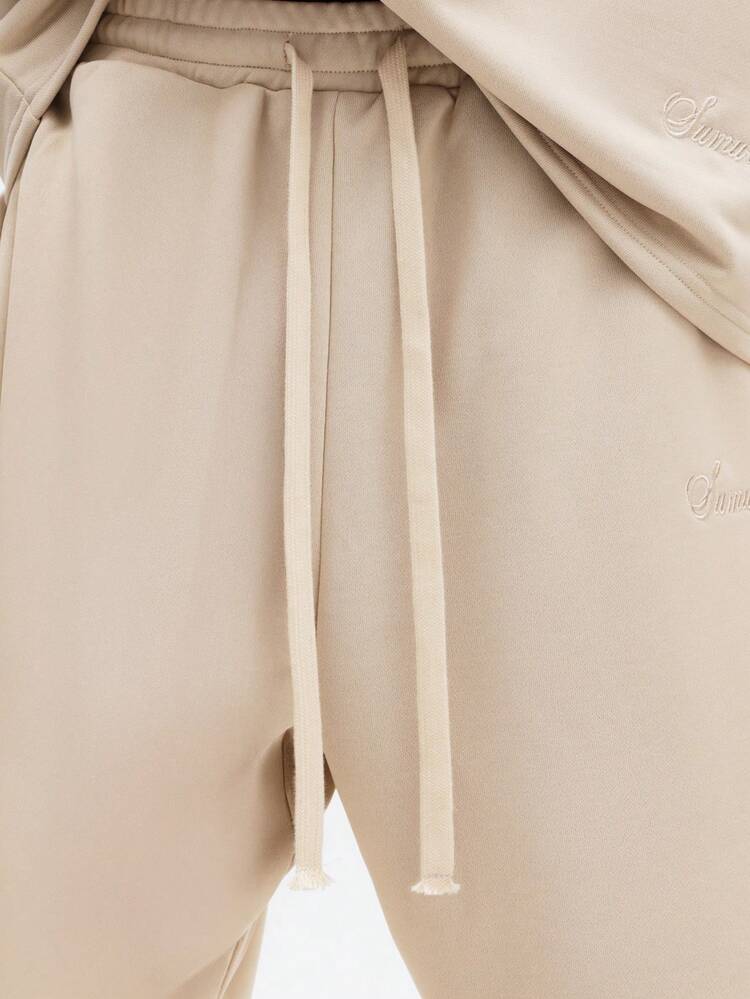 Sleeveless Tank Top With Drawstring Shorts Set