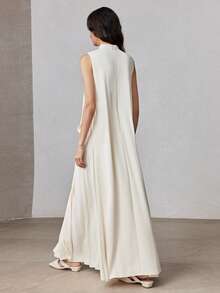 ZEYLAH 简约宽松褶裥长连衣裙，春季