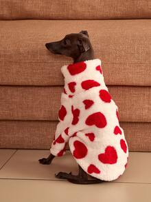 PETSIN Pawparrel 1pc Pet Autumn/Winter Double Sided Plush Elastic Comfortable Warm Fabric High Neck Dog Sweatshirt - Multicolor - View 4