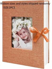1 Pc Photo Album, 4x6 100 Pockets, Linen Cover, Slip-In Photo Pockets, Suitable For Wedding, Family, Anniversary, Vacation, Gift, Birthday Gifts Graduation - Multicolor - View 19