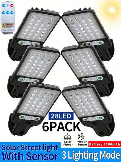 Lámpara de pared LED solar para exteriores con sensor de movimiento impermeable para iluminación, con 3 modos. Adecuada para jardines, terrazas y senderos.