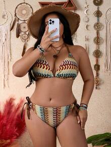 Swim Vcay Bộ đồ bơi nữ cỡ lớn chất liệu móc len phong cách Bohemian, thoải mái, thích hợp cho kỳ nghỉ hè 2026. - Nhiều màu - Xem 6