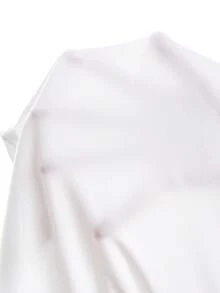 LYSMO Áo tank top hai dây màu trơn dáng rộng mùa hè cho nữ, có đệm ngực, kiểu dáng Y2K. - trắng - Xem 9