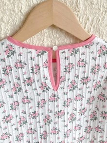 Girls' Ditsy Floral Ruffle Patchwork Long Sleeve Long Nightgown Loungewear Sleep Wear Kids Girls Dress Little Girl Nightgown Girls Pajama Dress Girls Dress Long Sleeves Kids Dress