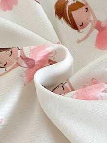 6件套女婴紧身连体睡衣套装，简约时尚碎花短袖柔软舒适睡衣套装 - 彩色 - 查看 7