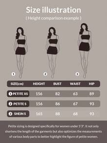 SHEIN PETITE Spring Scoop Neck Black Long Sleeve Bodysuit Jumpsuit - Red Violet - View 5