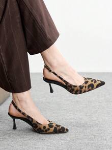 CUCCOO BIZCHIC Leopard Print Women's High Heels - leopard print - View 2