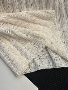 Franclia Blusa de verano para mujer de ajuste ceñido, de cuello redondo, en color negro y blanco, de manga corta tipo avión, casual y elegante, ideal para vacaciones, primavera, fiestas, San Valentín, playa, exteriores, vacaciones y uso casual. - Albaricoque - Ver 5