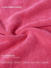 GLOWMODE 吸汗亲肤珊瑚绒毛巾，适用于训练、健身、度假和游泳