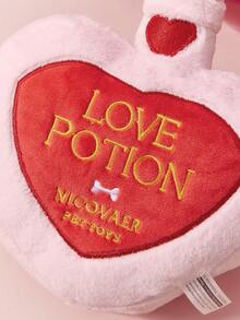 PETSIN Đồ chơi cho thú cưng hình chai nước hoa màu hồng làm từ chất liệu polyester, có tiếng kêu, không gây tiếng động, thích hợp cho mèo, chó, sử dụng hàng ngày, chụp ảnh cưới, trang trí và làm quà tặng ngày Valentine, dành cho thú cưng nhỏ/vừa. - Hồng - Xem 7