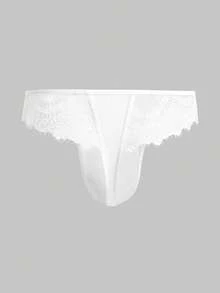 Men's Contrast Lace Fashionable Sexy Briefs
