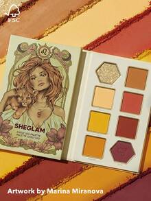 SHEGLAM Lively Leo Palette 8 色閃光霧面眼影盤大膽黃橙閃亮金色高顏料持久可混合專業眼影眼影 品牌 美容 化妝 化妝品 適合女性與女孩 完美搭配冬季春季 Y2K 時尚 流行 生日 情人節禮物 假期 派對準備就緒 最佳顏色 - LIVELY LEO - 查看 2