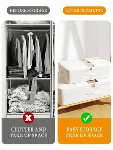 1 件超宽床下收纳盒大容量扁平设计抽屉式整理器适用于衣服毯子季节性服装床架节省空间家用衣柜多用途容器