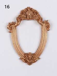 1 khung ảnh mini kiểu Châu Âu cổ điển màu vàng INS, phụ kiện trang trí móng tay, vòng cổ, trang sức, phông nền chụp ảnh, không có keo dán mặt sau. - Nhiều màu - Xem 28