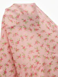 SHEIN Women's Romantic Floral & Leopard Print Camisole And Pants Pajama Set - Baby Pink - View 5