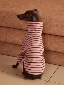 PETSIN Pawparrel Striped Long Sleeve Warm And Comfortable Sweatshirt, Autumn/Spring - Multicolor - View 5