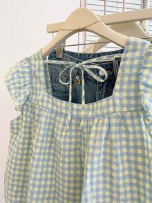 Resyla 女士秋季新款可爱荷叶边下摆衬衫 - 彩色 - 查看 4