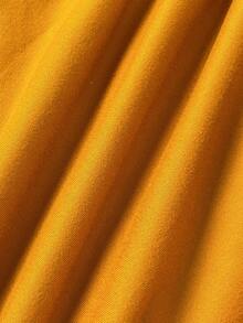 EMERY ROSE Floral Digital Print Off Shoulder Fitted Women T-Shirt - Yellow - View 6