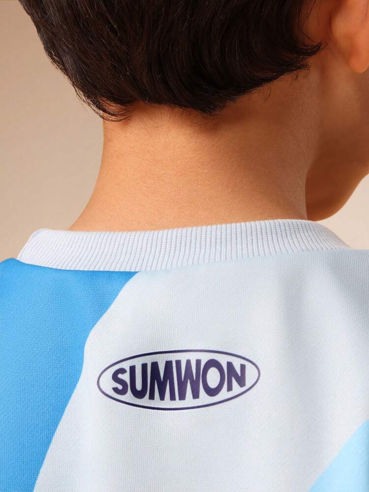 Set di maglietta e pantaloncini color block