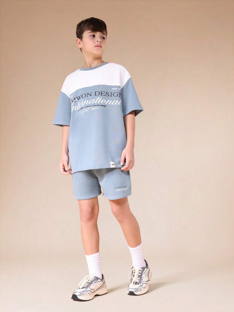 Printed T-Shirt And Shorts Co-Ord Set