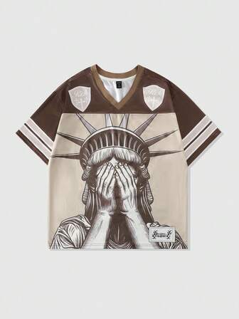 Street Life Herren Mesh Patchwork Sport Kurzarm T-Shirt, Athletik Trikot