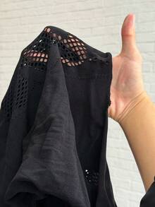 SHEIN Jeanoir 女士性感黑色长袖迷你紧身连衣裙 - 黑色 - 查看 7