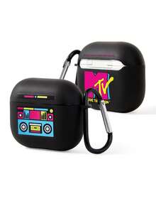 MTV | SHEIN Black Bluetooth Headset Case, Suitable For IPods. - Black - View 2