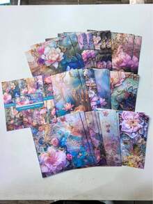 1Pack 24 Sheets 6"X6" Summer Scrapbook Paper, DIY Craft Background Paper Back To School - Multicolor - View 7