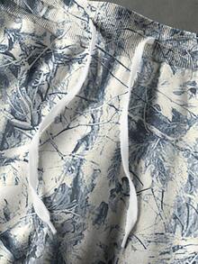 Manfinity EMRG 男士全印花抽绳腰休闲运动裤 - 彩色 - 查看 4