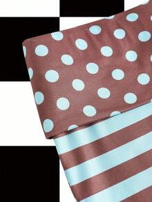 Y2kool Petite Annarte Quần short nữ màu xanh bạc hà, nâu, phối màu, kẻ sọc, chấm bi, phong cách Y2K, thời trang đường phố, quần short thường ngày, phù hợp cho mùa hè, kỳ nghỉ, tụ họp, tiệc tùng, mặc hàng ngày. Quần short bơi chấm bi, quần short bơi kẻ sọc, quần short bơi nữ, quần short gợi cảm, quần short sexy, ý tưởng phối đồ, bộ sưu tập quần áo thời trang, trang phục năm mới, quần short họa tiết Gyaru, phù hợp cho người nhỏ nhắn. - Nhiều màu - Xem 3