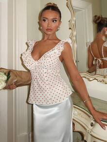 Glamine Elegant And Versatile A-Line Long Skirt For Women, Satin Printed  Skirt, Summer Clothing, Slimming And Stylish  Skirt - White - View 5