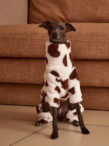 PETSIN Pawparrel 1件宠物秋冬时尚双面毛绒保暖弹力舒适狗狗高领连体衣 - 彩色 - 查看 2