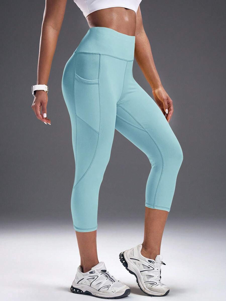 Powerista Quần legging nữ màu trơn, kiểu dáng thường ngày và thể thao.