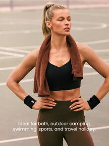 GLOWMODE Sweat-Wicking Skin-Friendly Coral Fleece Towel Training Gym Holiday Swimming