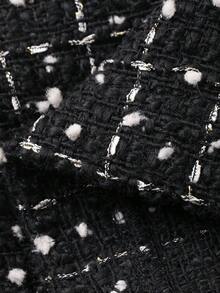 FRIFUL Quần short ống đứng cạp cao in họa tiết toàn thân thanh lịch - màu đen - Xem 7