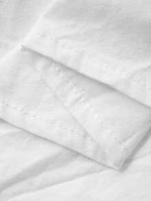 FRIFUL 女士刺绣不对称领蝴蝶结灯笼袖宽松衬衫 - 白色 - 查看 8