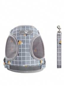 PETSIN Bestseller Plaid Pet Harness & Leash Set For Small/Medium/Large Dogs & Cats - Multicolor - View 18