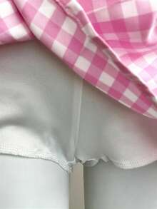 Elamini Women's Plaid Halter Top And Mini Skirt 2 Pieces Set - Pink - View 6