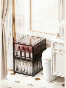 升级版可堆叠透明鞋盒，展示收纳盒，透明塑料抽屉鞋盒，鞋架，鞋柜，适用于办公室和家庭展示和收纳。 - 彩色 - 查看 4