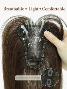 10inch Hair Toppers For Women Real Human Hair Pieces For Women With Thinning Hair Straigh Hair Topper