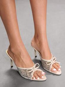 CUCCOO SZL Women Heeled Sandals Valentine's Day - Baby Pink - View 3