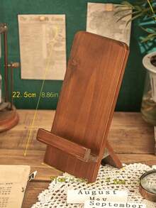 木质手机/平板电脑支架，创意桌面支架，适用于办公室和免提观看 - 彩色 - 查看 7