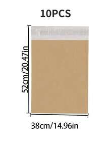 10/20/25/30/50/100-Pack Courier Bags Envelope Mailing Bags Self Adhesive Seal Plastic Pouch - Poly Mailing Express Envelope Packaging For Shipping - Brown - View 48